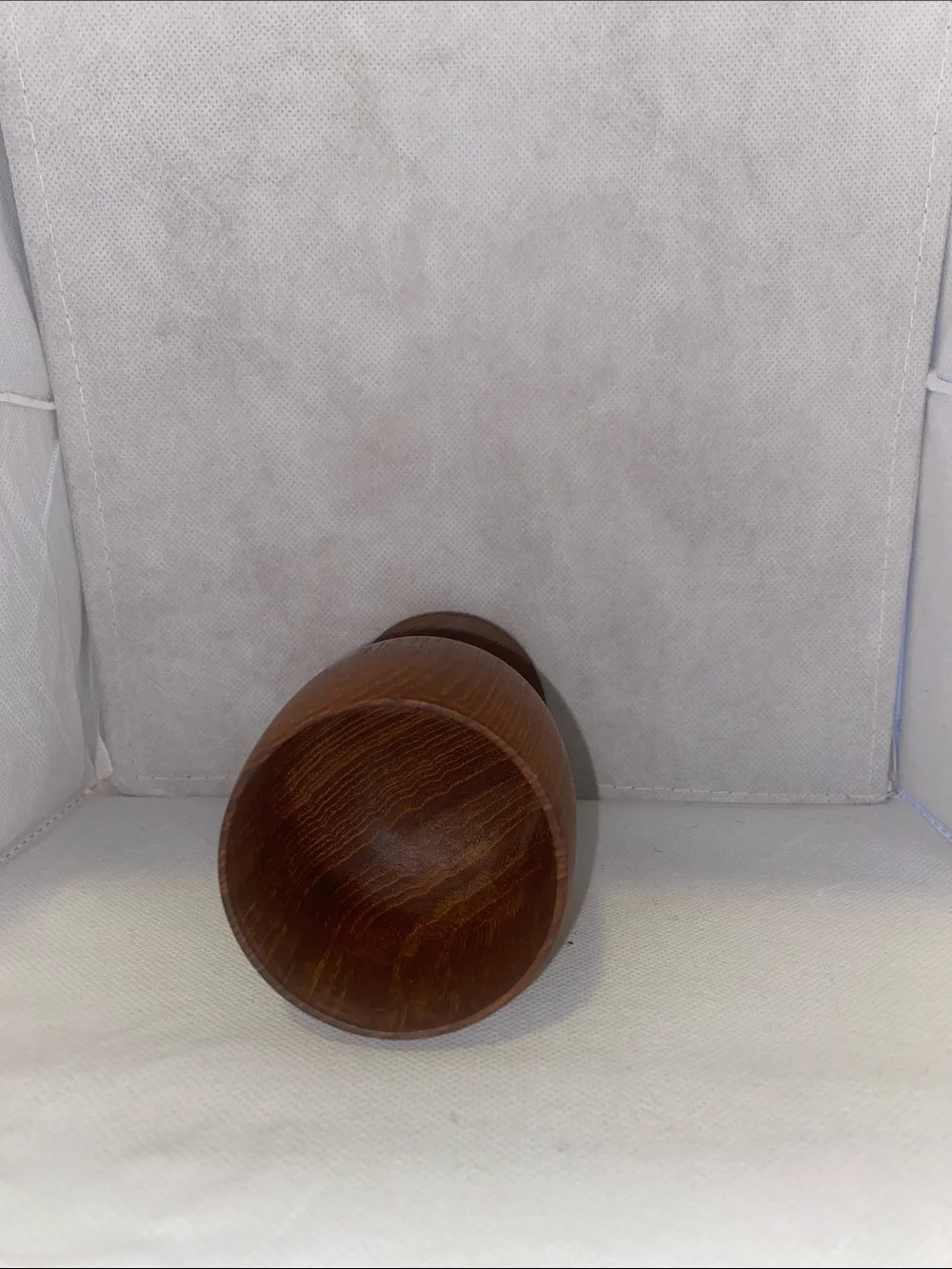 Teakwood Goblet Wine Glass - Brown